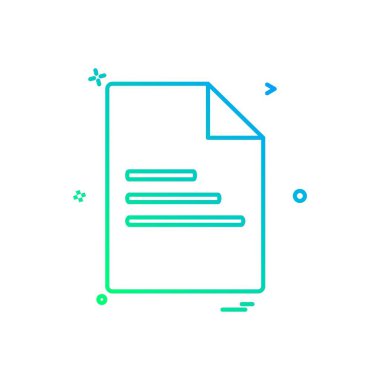 dosya ofis simgesi vektör tasarımı