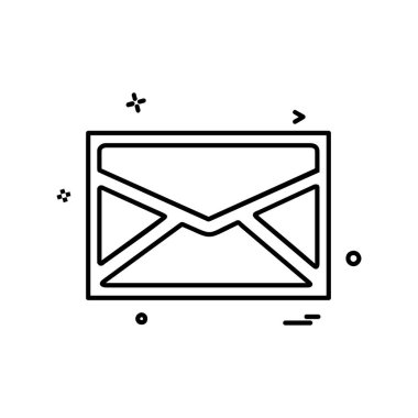 İleti simge tasarlamak vektör