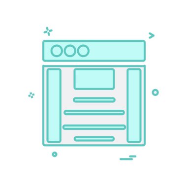 Web düzeni simge tasarım vektörü