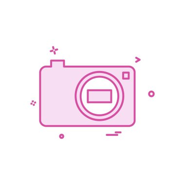 Kamera simgesi tasarım vektörü