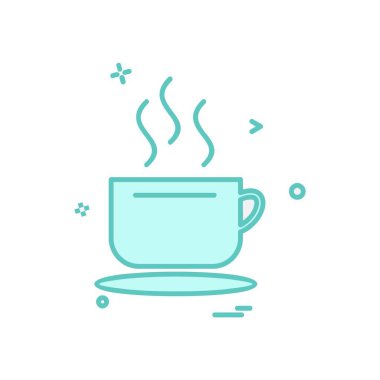 İçki simgesi tasarım, renkli vektör çizim 