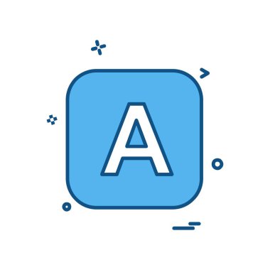 İngilizce alfabe simge tasarlamak vektör 