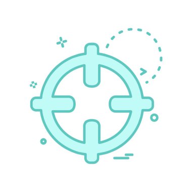 Hedef simge tasarlamak vektör