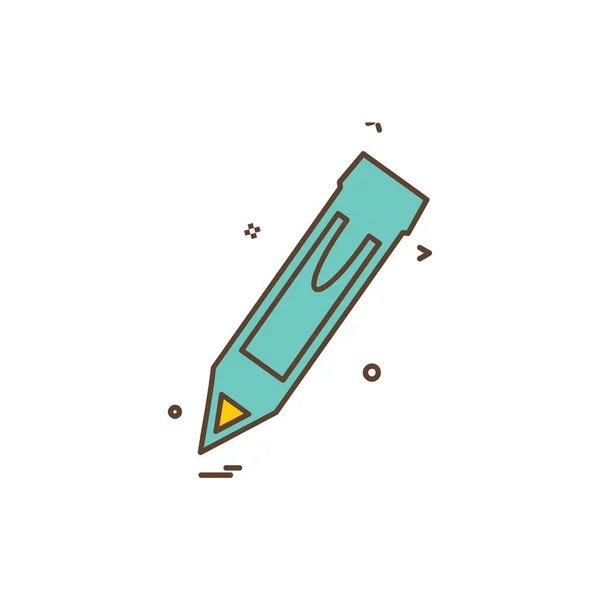 Bleistift Symbol Design Vektor Illustration — Stockvektor