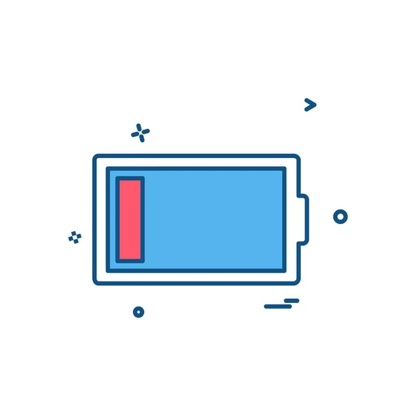 Battery Icon Design Vector — Stock Vector