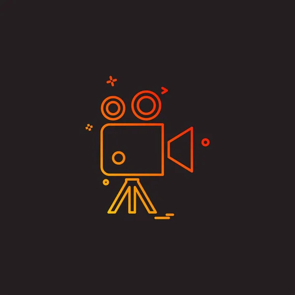 Designvektor Für Kamera Symbole — Stockvektor