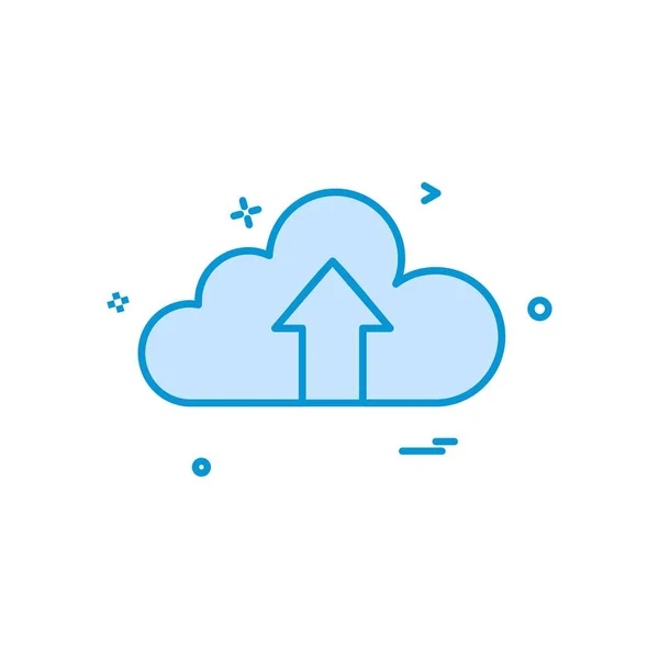 Nube Flecha Hasta Diseño Vectores Icono — Archivo Imágenes Vectoriales