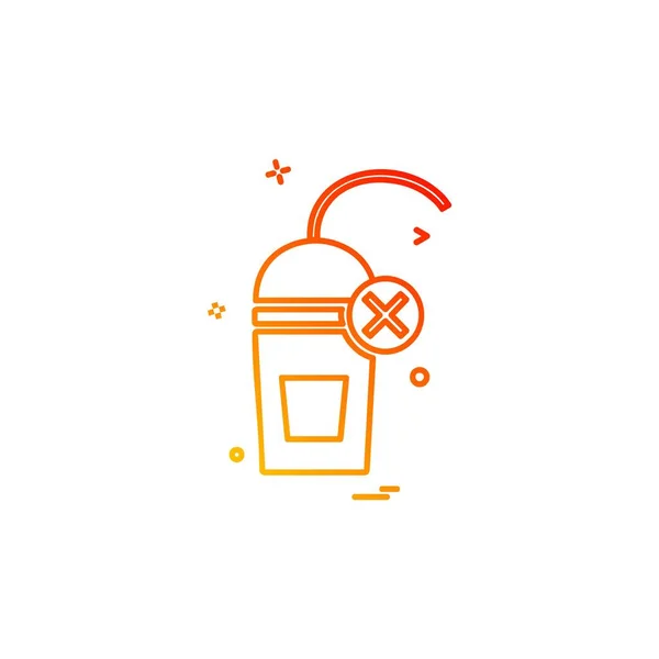 Drink Icon Design Bunte Vektorillustration — Stockvektor