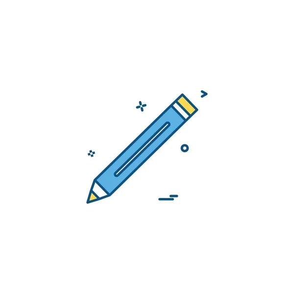 Kalem Kalem Çalışma Simge Vektör Çizim — Stok Vektör