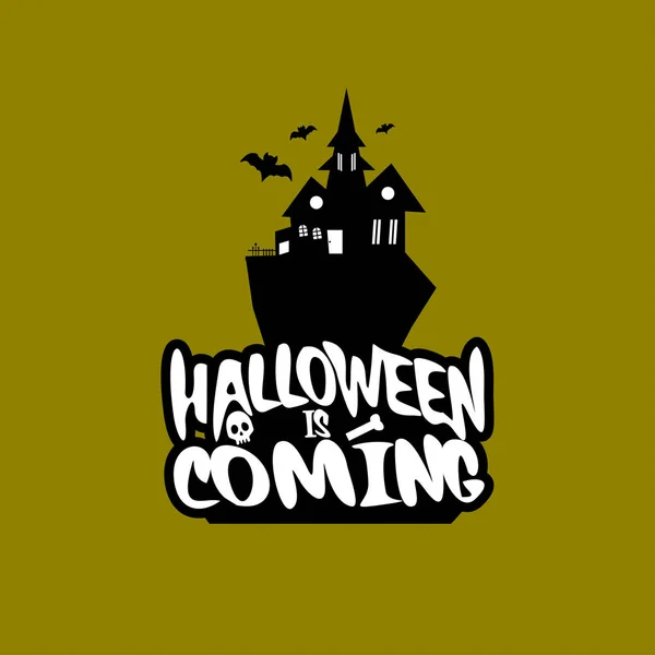 Halloween Projekt Typografii Jasne Tło Wektor — Wektor stockowy