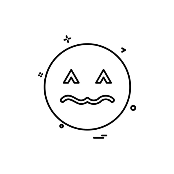 Design Pictograme Emoji Ilustrație Vectorială Colorată — Vector de stoc