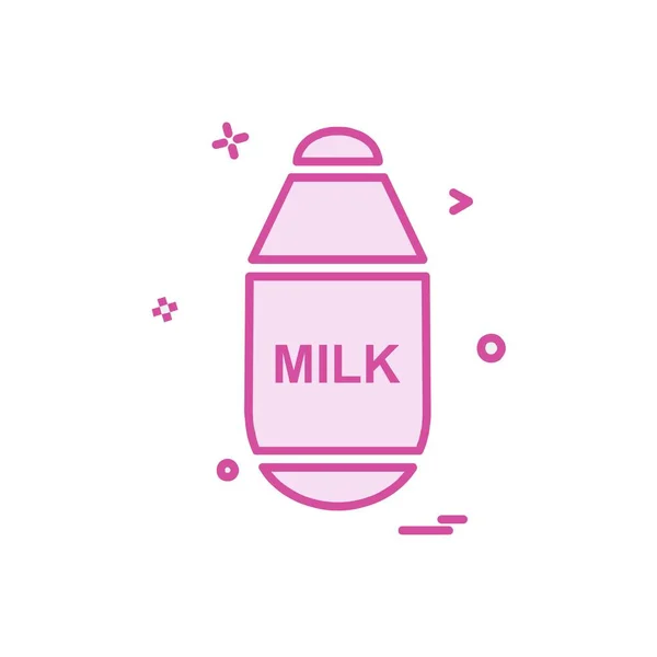 Melk Pictogram Ontwerp Vector — Stockvector