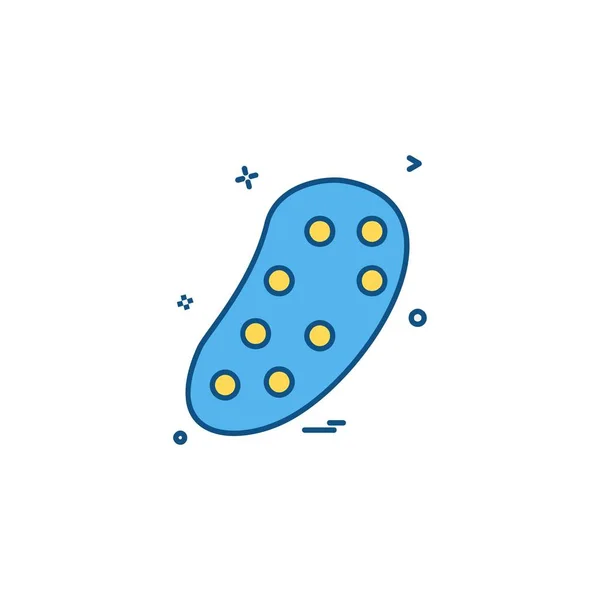 박테리아 아이콘 디자인 — 스톡 벡터