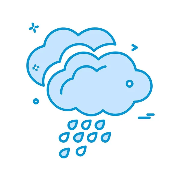 Designvektor Für Wettersymbole — Stockvektor