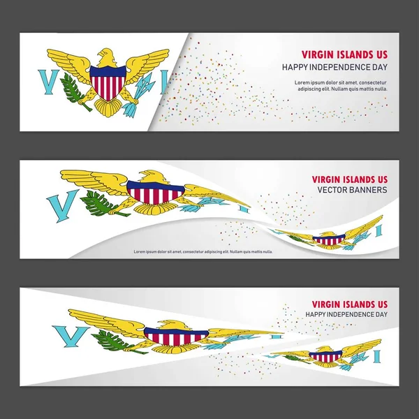 Îles Vierges Américaines Fête Indépendance Abstrait Fond Conception Bannière Flyer — Image vectorielle