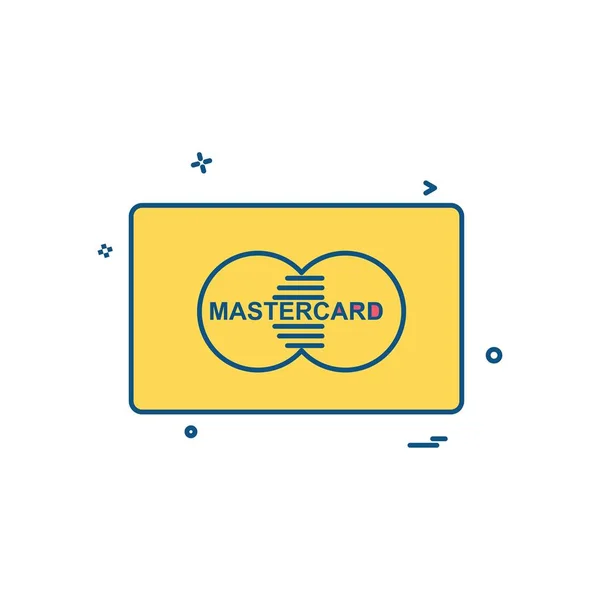 Master Card Icon Design Vektor — Stockvektor