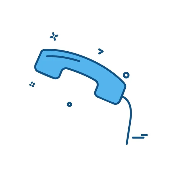 Call Icon Design Bunte Vektorillustration — Stockvektor