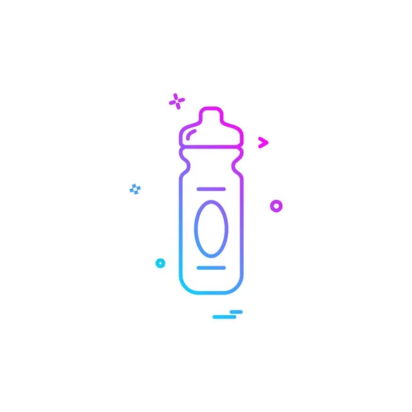 Diseño Icono Botella Ilustración Vector Colorido — Vector de stock