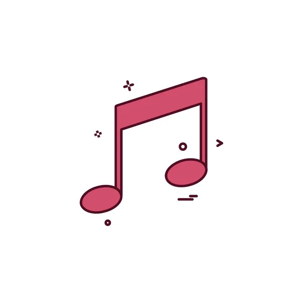 Ikona Muzyki Wektor — Wektor stockowy
