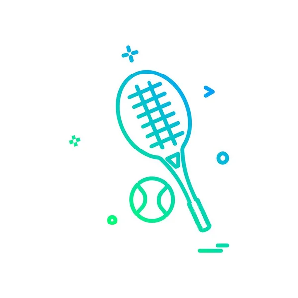 Badminton Icon Design Vector — Stock Vector