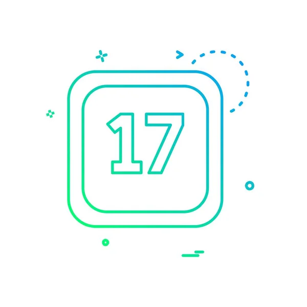 Icono Calendario Diseño Vector Ilustración — Vector de stock