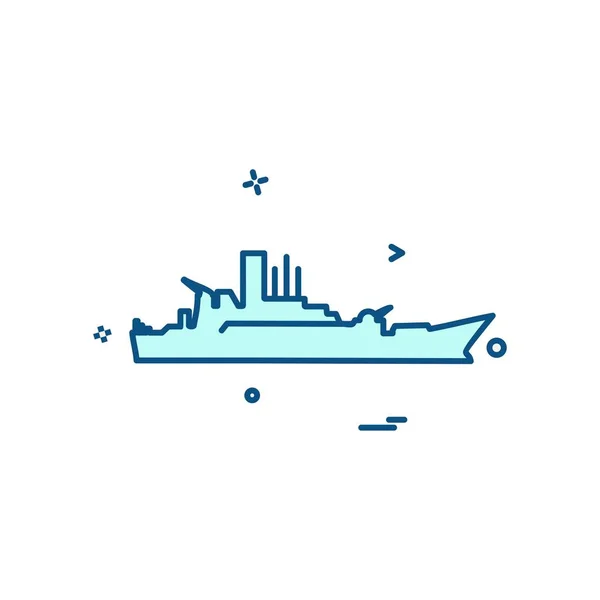 Navy Icons Design Vector — Stock Vector