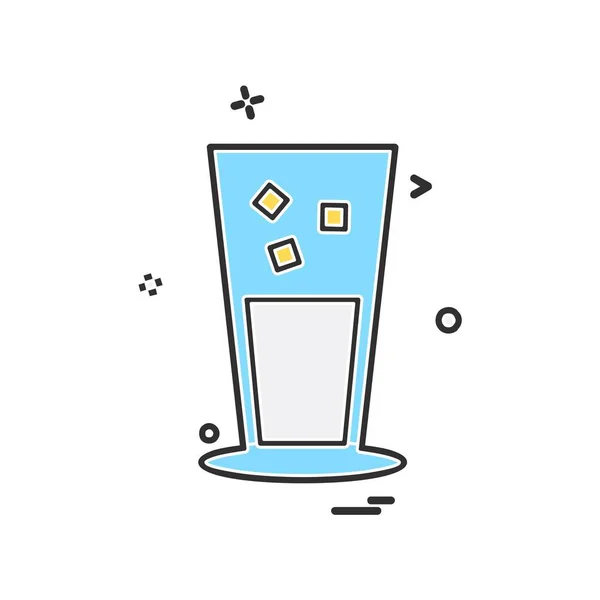 Drink Icon Design Ilustrație Vectorială Colorată — Vector de stoc