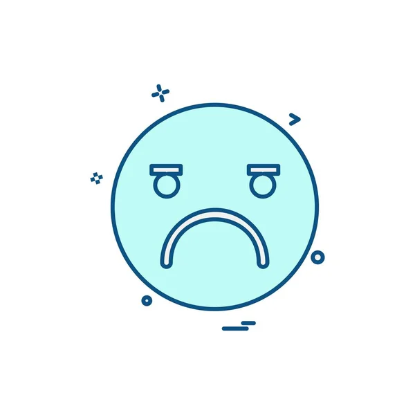 Emoji Ikonok Tervezési Vektor — Stock Vector
