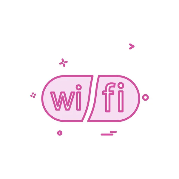 Вектор Дизайна Значков Wifi — стоковый вектор