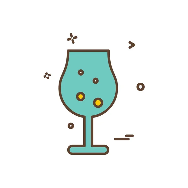 Drink Pictogram Ontwerp Kleurrijke Vectorillustratie — Stockvector