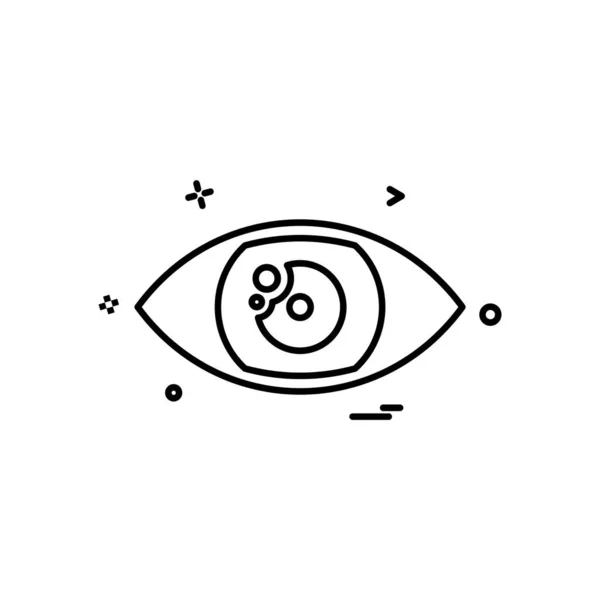 Eye Icon Design Vector — 스톡 벡터