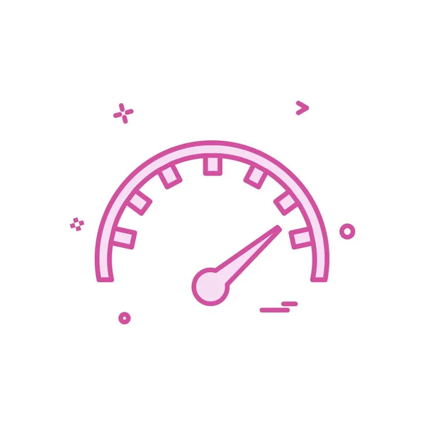 Meter Icon Design Vector — Stock Vector