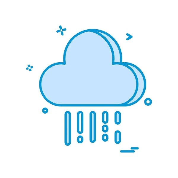 Weather Simply Icon Vector White Baclground — Stock Vector