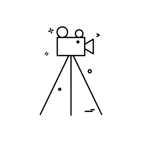 Camera Icon Design Vector — Stock Vector