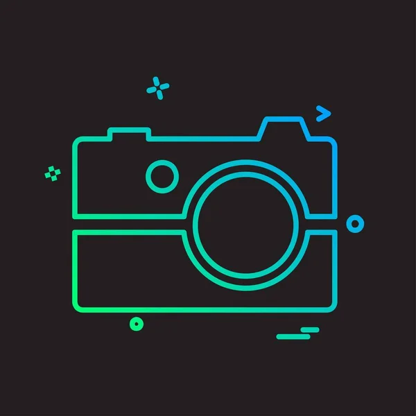 Ontwerp Camera Icoon Vector — Stockvector