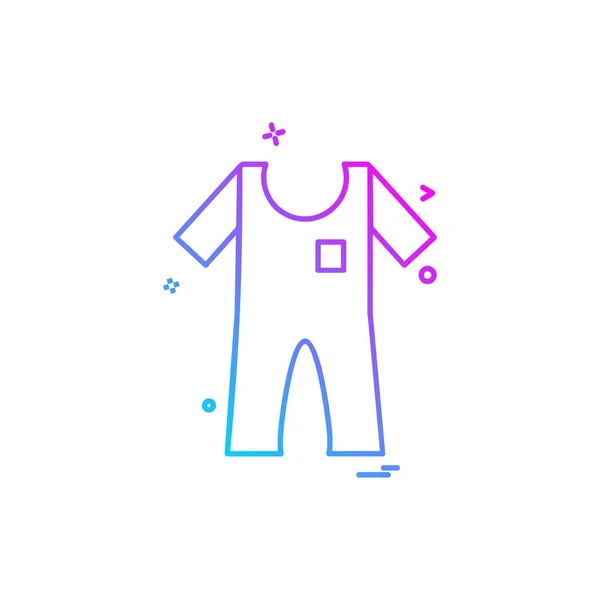 Vêtements Icône Vecteur Conception — Image vectorielle