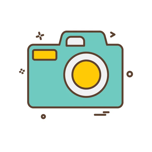 Camera Icon Design Vector — Stock Vector