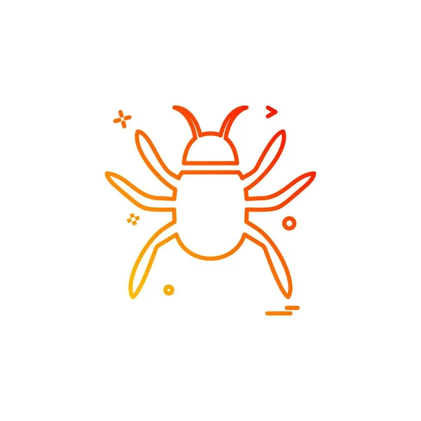 Insectes Vecteur Conception Icône — Image vectorielle