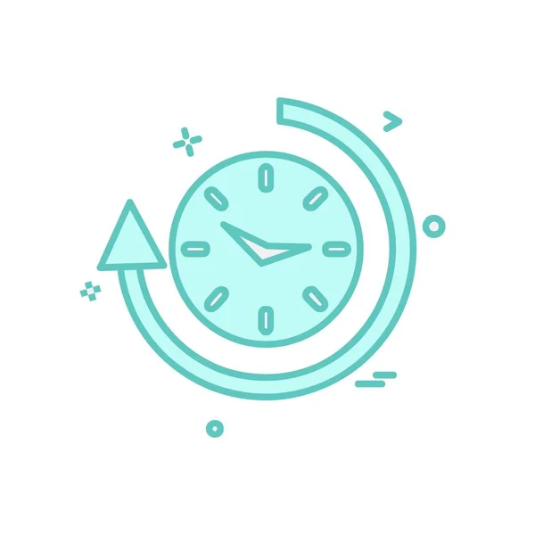 Uhr Icon Design Vektorillustration — Stockvektor