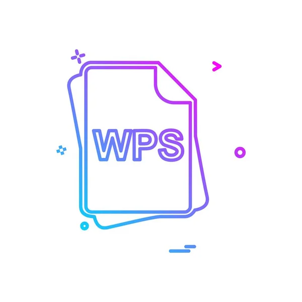 Dateityp Symbol Design Vektor Illustration — Stockvektor