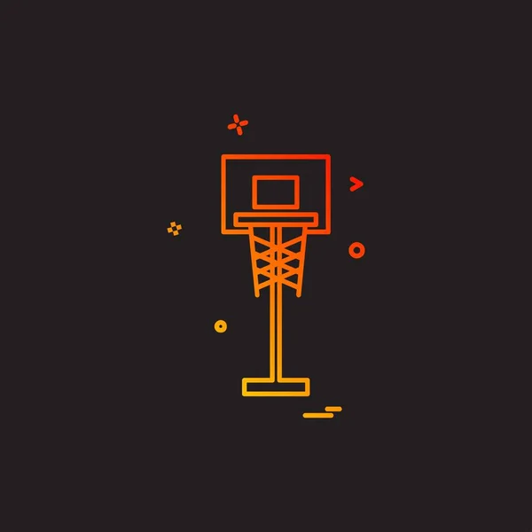 Basketball Ikone Design Vektor — Stockvektor