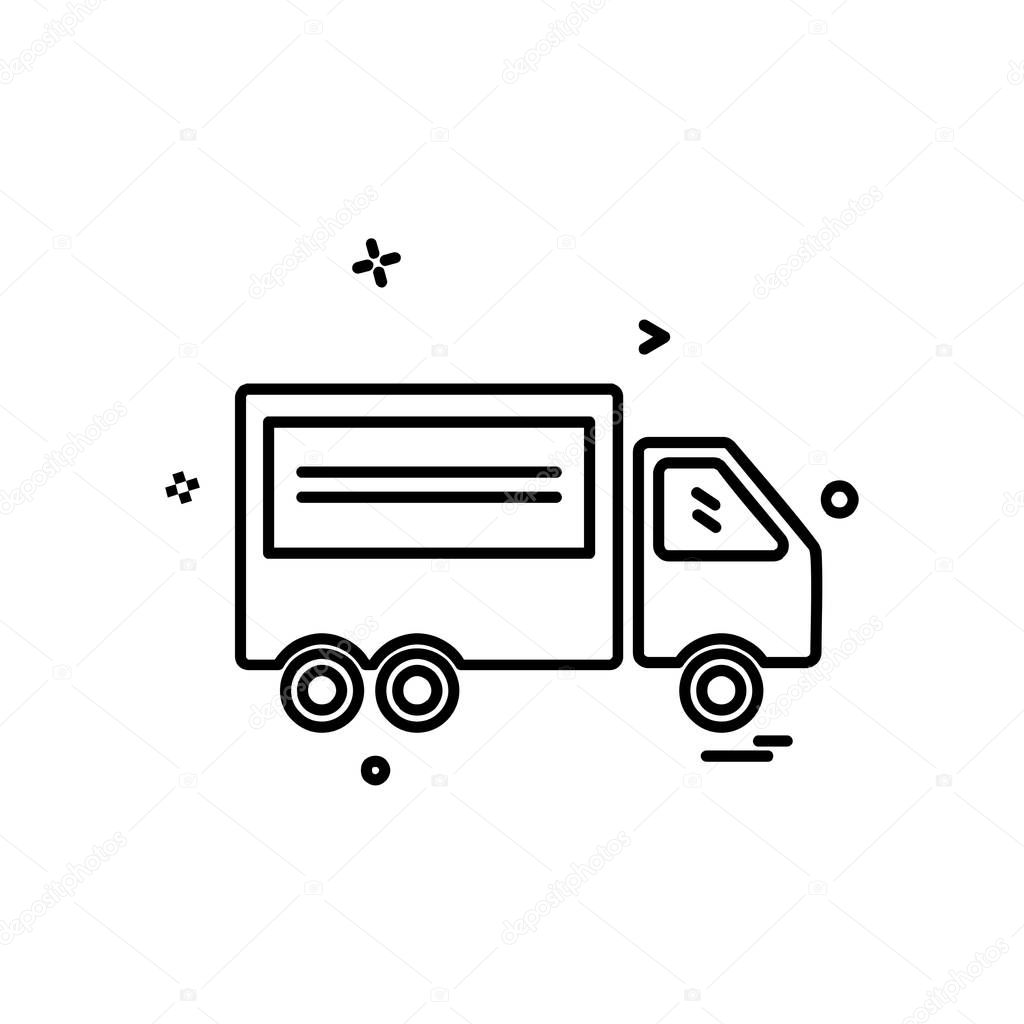 Truck icon design vector