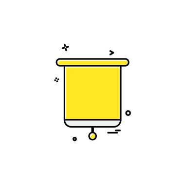 Sunu simgesi tasarım, renkli vektör çizim