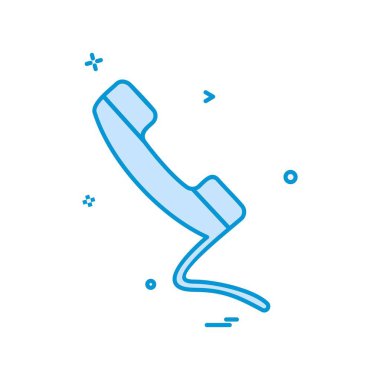 Telefon simgesi tasarım vektörü