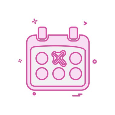 Takvim simgesi tasarım vektörü