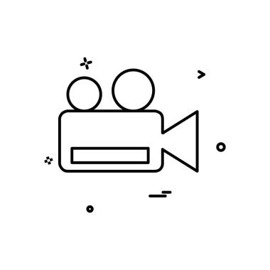 Kamera simgesi tasarım vektörü