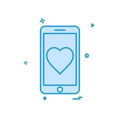 Mobil simge tasarım vektörü