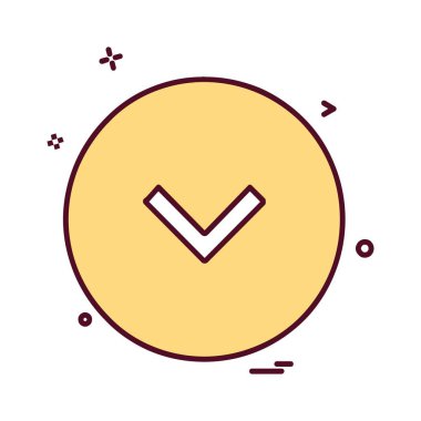 Ok simgesi tasarım vektörü