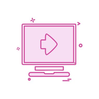 Bilgisayar simgesi tasarım vektörü