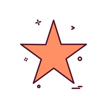 Beyaz arka plan üzerinde yıldız daire basit simgesi